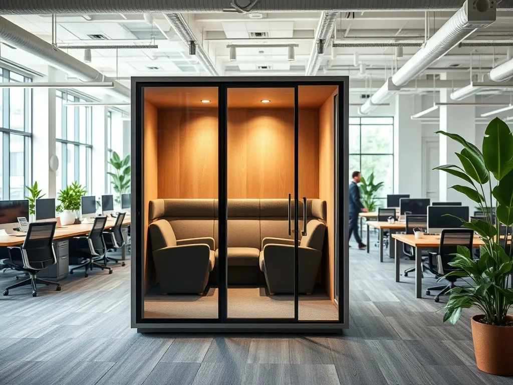 Wynajem budek akustycznych przy reorganizacji przestrzeni biurowej